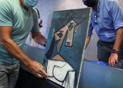 (ویدئو) پلیس نقاشی پیکاسو را موقع نمایش برای رسانه ها انداخت
